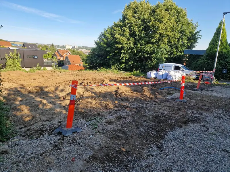 Afspærret byggegrund
