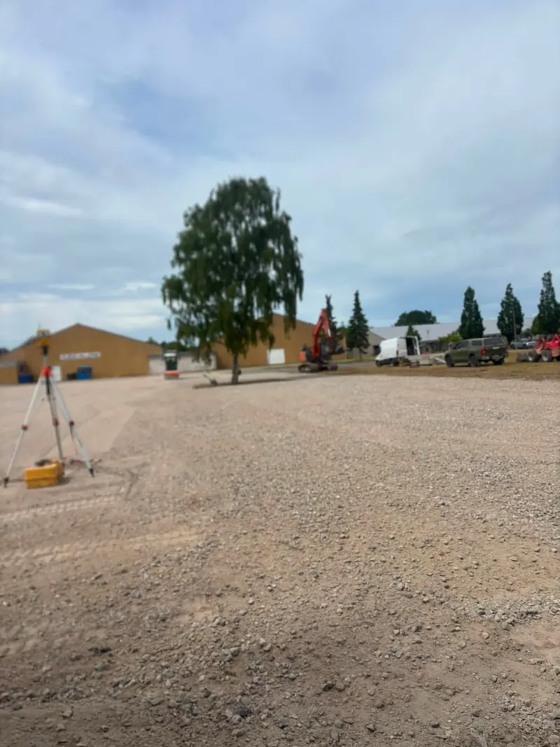 Planeret plads