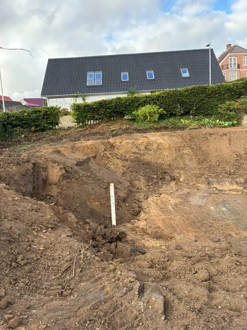 Udgravning ved hus