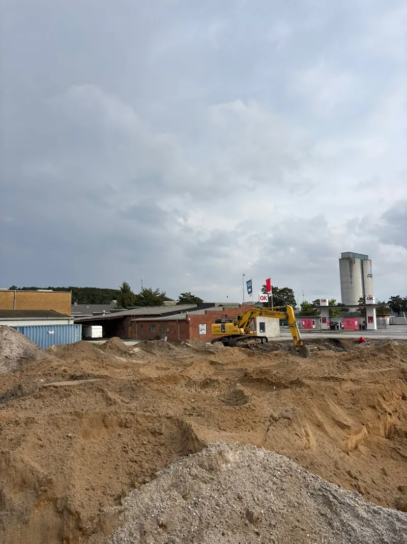 Oversigt over erhvervsgrund under rydning